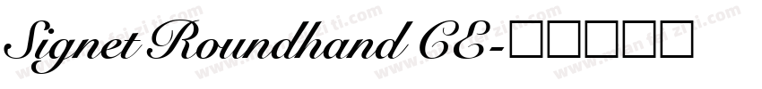 Signet Roundhand CE字体转换